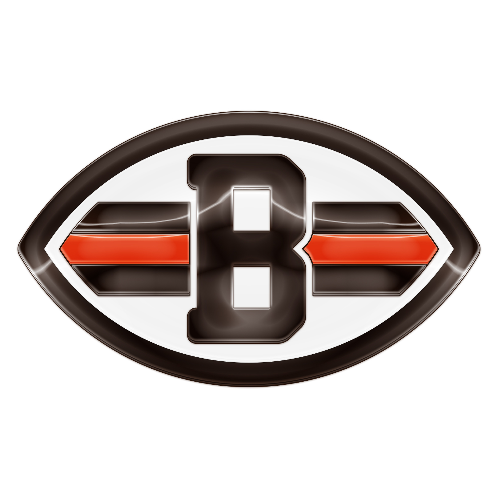 Cleveland Browns Crystal Logo vinyl decal